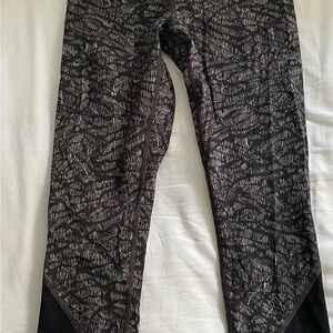 Lululemon Athletica Black and White Patterned Leggings